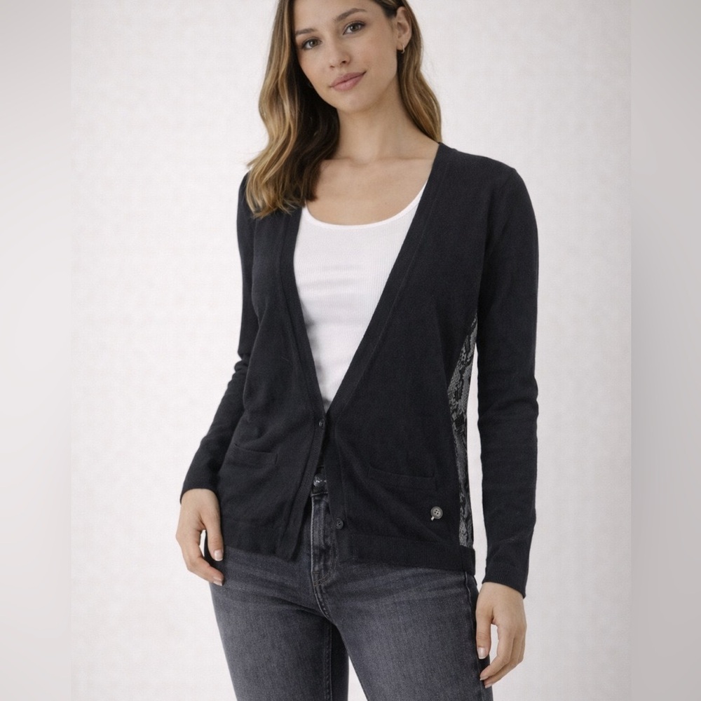 Maison Scotch Lightweight Two Toned Cardigan